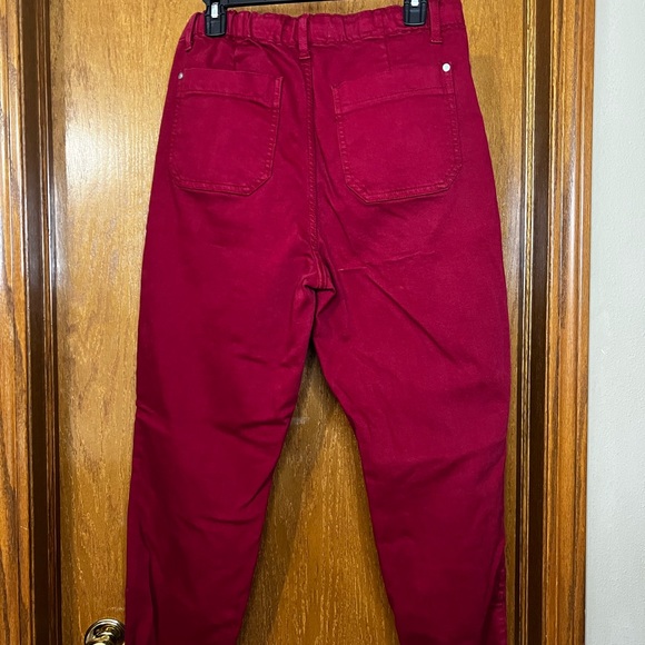 Judy Blue Running Errands High-Rise Denim Joggers - Cabernet - Size 11/30 - Picture 4 of 6